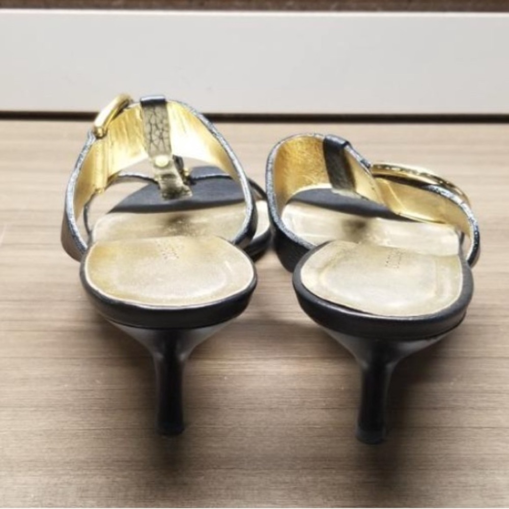 Dolce & Gabbana Black and Gold Heels - Picture 3 of 12